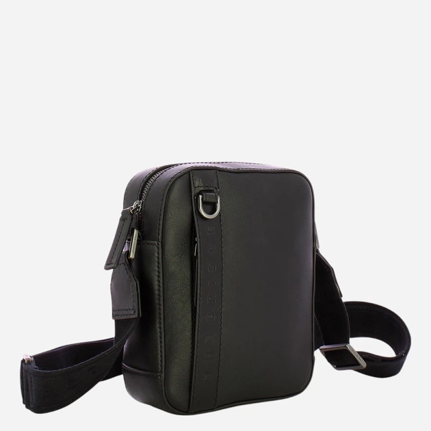 Torba listonoszka męska skórzana The Bridge 052805EX-7R Czarna - obraz 3