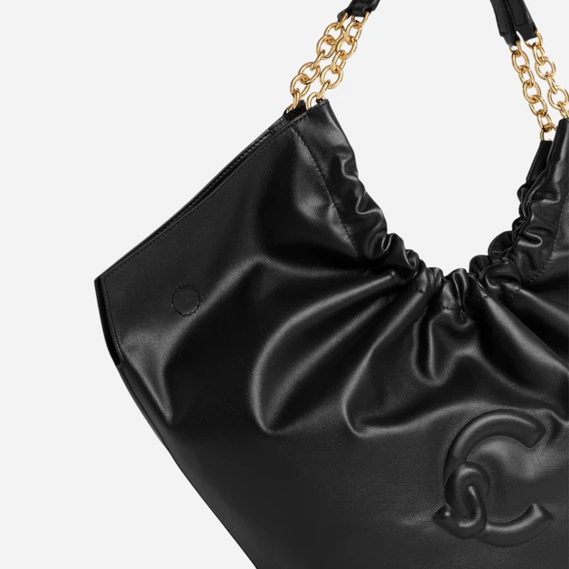 Torba shopper damska skórzana Coccinelle E1U5F110201-001 Czarna - obraz 5