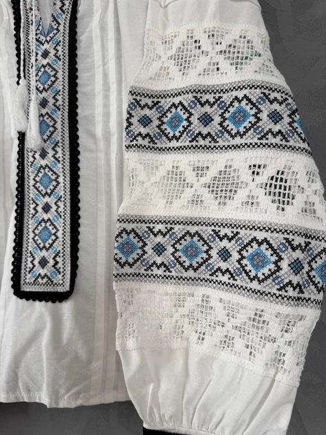 Жіноча вишиванка "Симфонія" M біла (В2556) - изображение 2