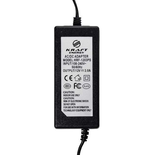 Блок питания KRF-1203PS Kraft 12V/3A (43-00005) - Фото 4 Блок питания KRF-1203PS Kraft 12V/3A (43-00005) - изображение 4