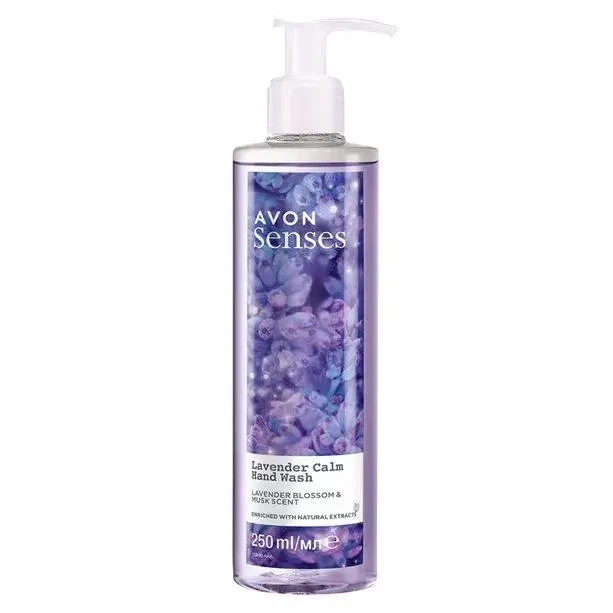 Жидкое мыло для рук Avon Senses Lavender Calm Hand Wash Lavender Blossom & Musk Scent Лавандовое спокойствие 250 мл - Фото 1 Жидкое мыло для рук Avon Senses Lavender Calm Hand Wash Lavender Blossom & Musk Scent Лавандовое спокойствие 250 мл - изображение 1