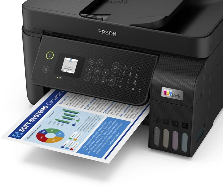 БФП ink color A4 Epson EcoTank L5290 33_15 ppm Fax ADF USB Ethernet Wi-Fi 4 inks (00117456) - Фото 3 БФП ink color A4 Epson EcoTank L5290 33_15 ppm Fax ADF USB Ethernet Wi-Fi 4 inks (00117456) - изображение 3