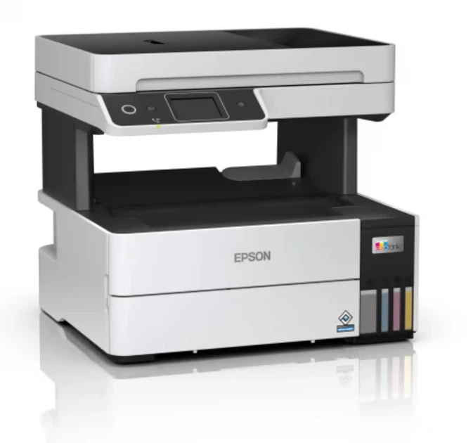 БФП ink color A4 Epson EcoTank L6490 37_23 ppm Fax ADF Duplex USB Ethernet Wi-Fi 4 inks Pigment (00117464) - изображение 3