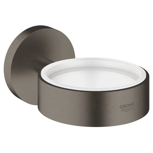 Тримач для склянки, мильниці Grohe Essentials 40369AL1 графіт - Фото 1 Тримач для склянки, мильниці Grohe Essentials 40369AL1 графіт - зображення 1