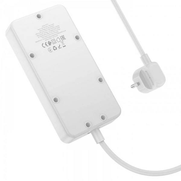 Сетевое зарядное устройство удлинитель HOCO AC7A STORM 3 USB/Type-C 3 розетки 1.5m Черный (18675) - Фото 3 Сетевое зарядное устройство удлинитель HOCO AC7A STORM 3 USB/Type-C 3 розетки 1.5m Черный (18675) - изображение 3