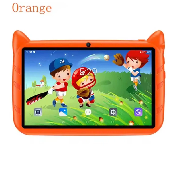 Детский планшет на Android Kids Tablet PC в защитном корпусе 7" 4000mAh 4/64Gb Android 13 оранжевый - Фото 2 Детский планшет на Android Kids Tablet PC в защитном корпусе 7" 4000mAh 4/64Gb Android 13 оранжевый - изображение 2