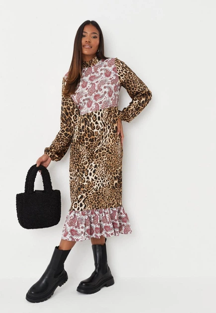 Сукня Missguided WXDD930730 36 леопард - Фото 2 Сукня Missguided WXDD930730 36 леопард - зображення 2