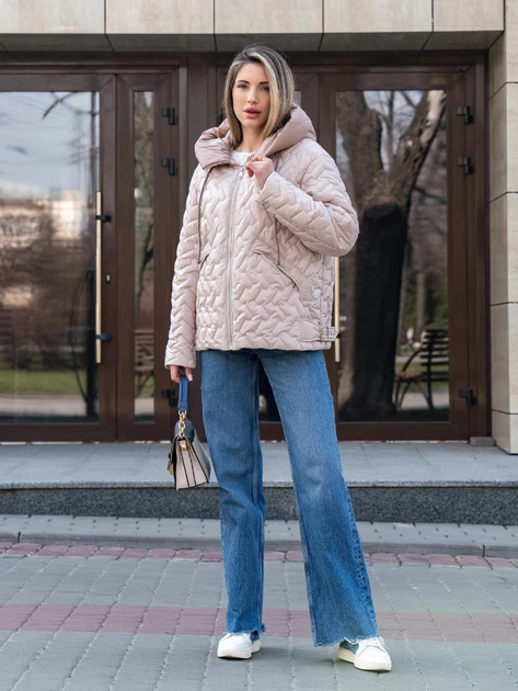 Демісезонна куртка Mila Nova К-365 42 молоко - Фото 4 Демісезонна куртка Mila Nova К-365 42 молоко - изображение 4