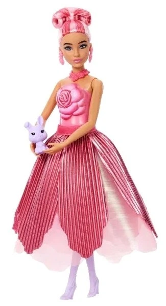 Лялька Mattel Barbie Flower Reveal Квітковий сюрприз Червона троянда JMF59 (0194735375691) - зображення 3