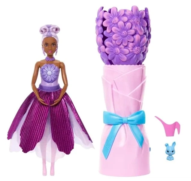 Лялька Mattel Barbie Flower Reveal Квітковий сюрприз Фіолетова ромашка JMF58 (0194735375721) - зображення 2