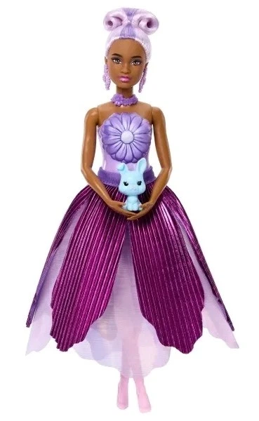 Лялька Mattel Barbie Flower Reveal Квітковий сюрприз Фіолетова ромашка JMF58 (0194735375721) - зображення 3