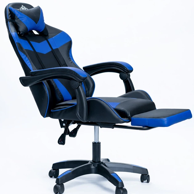 Крісло геймерське DIEGO Phantom RS Black-Blue - зображення 4