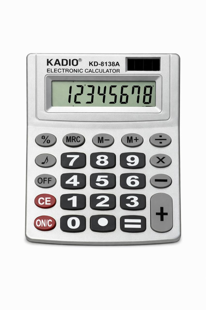 Калькулятор Kadio KD-8138A со звуком, крупными цифрами - изображение 2