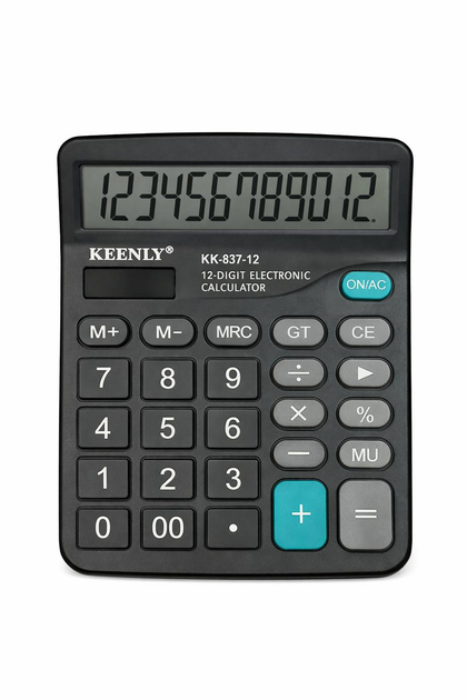 Калькулятор Keenly KK-837-12 з великим дисплеєм - зображення 2