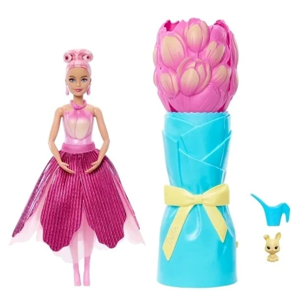 Лялька Mattel Barbie Flower Reveal Квітковий сюрприз Рожевий тюльпан JMF57 (0194735375707) - зображення 2