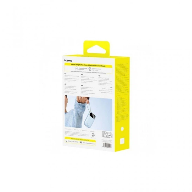 Батарея универсальная Baseus Qpow 3 20000mAh 45W PD/3.0 QC/4.0 Galaxy Blue (P10082105313-00) (18640) - Фото 4 Батарея универсальная Baseus Qpow 3 20000mAh 45W PD/3.0 QC/4.0 Galaxy Blue (P10082105313-00) (18640) - изображение 4
