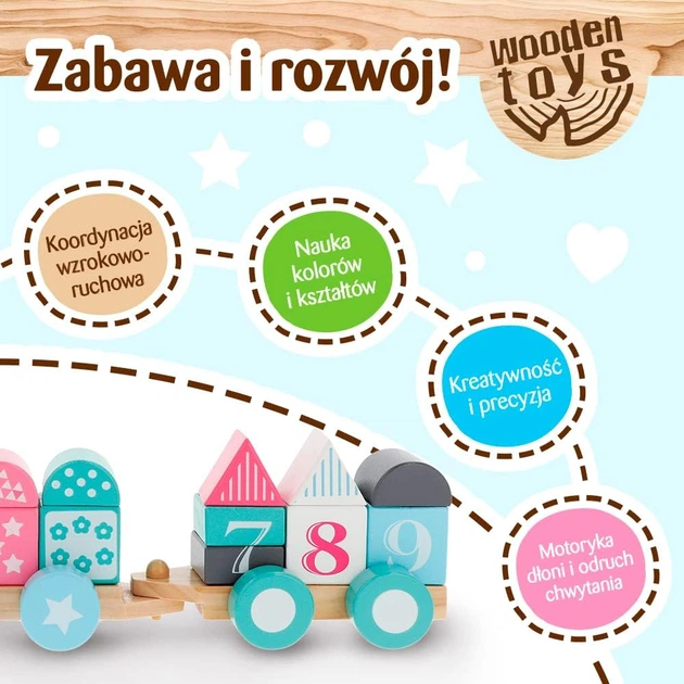 Дерев'яна іграшка Trefl Поїзд Африка (61695) (5900511616958) - зображення 4