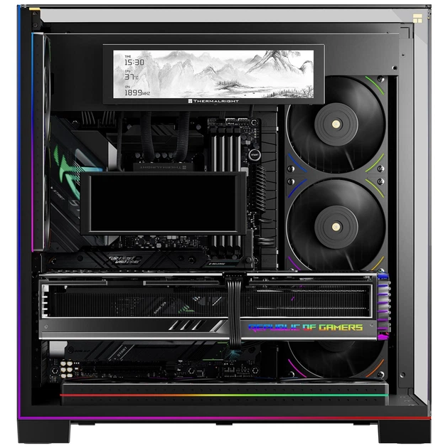 新品未使用ThermalRight TROFEO VISION LCD 9インチ Вторичный USB + 9 PIN дисплей 9.16'' мониторинга ресурсов для ПК