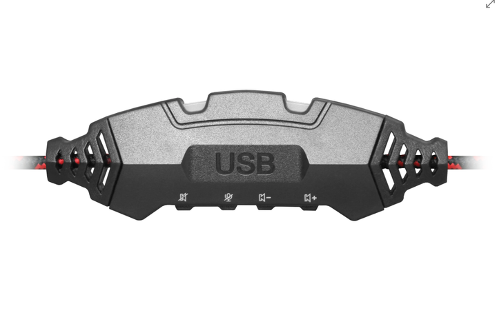 Проводные игровые наушники Defender Warhead G-450, USB подключение, поворотный микрофон, черно-красные (LKMTR_800054) - Фото 5 Проводные игровые наушники Defender Warhead G-450, USB подключение, поворотный микрофон, черно-красные (LKMTR_800054) - изображение 5