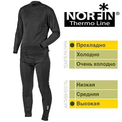Термобілизна натільна Norfin Thermo Line чоловіча (1-й шар) чорна розмір XXL 3008105-XXL (17779) 3008105-XXL - Фото 1 Термобілизна натільна Norfin Thermo Line чоловіча (1-й шар) чорна розмір XXL 3008105-XXL (17779) 3008105-XXL - изображение 1