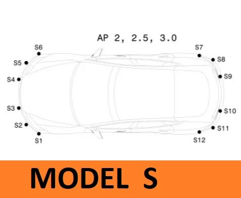 Датчик парктроника для Tesla Model S, Model X 2017-2020 белый - Фото 6 Датчик парктроника для Tesla Model S, Model X 2017-2020 белый - изображение 6