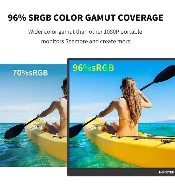 Портативный монитор HGFRTEE B160-SZF06L1-T (16 HDR10 IPS) Type-C 60Hz - Фото 5 Портативный монитор HGFRTEE B160-SZF06L1-T (16 HDR10 IPS) Type-C 60Hz - изображение 5