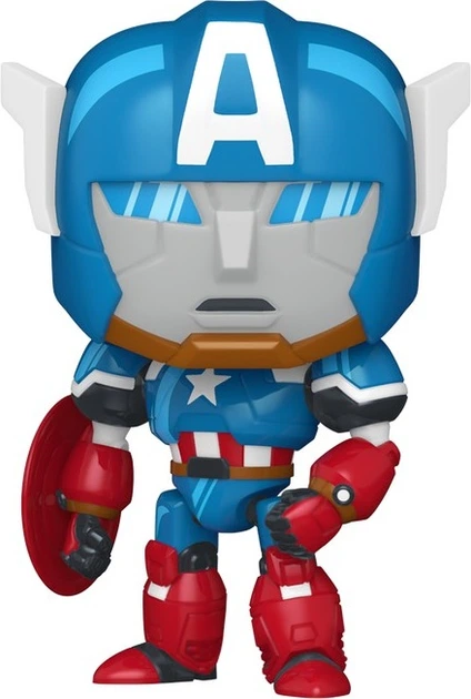 Figurka Funko Pop Marvel: What If...? - Captain America Mech 86653 (889698866538) - obraz 2