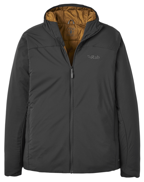 Чоловіча легка утеплена куртка Rab Xenair Alpine Light Jacket S Чорний-Коричневий - Фото 1 Чоловіча легка утеплена куртка Rab Xenair Alpine Light Jacket S Чорний-Коричневий - зображення 1