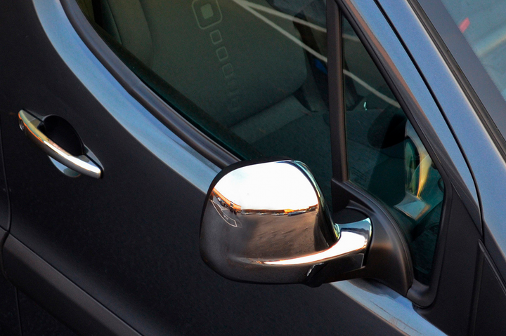 Накладки на дзеркала (2 шт, пласт) Carmos, 2008-2012 для Peugeot Partner Tepee рр - зображення 4