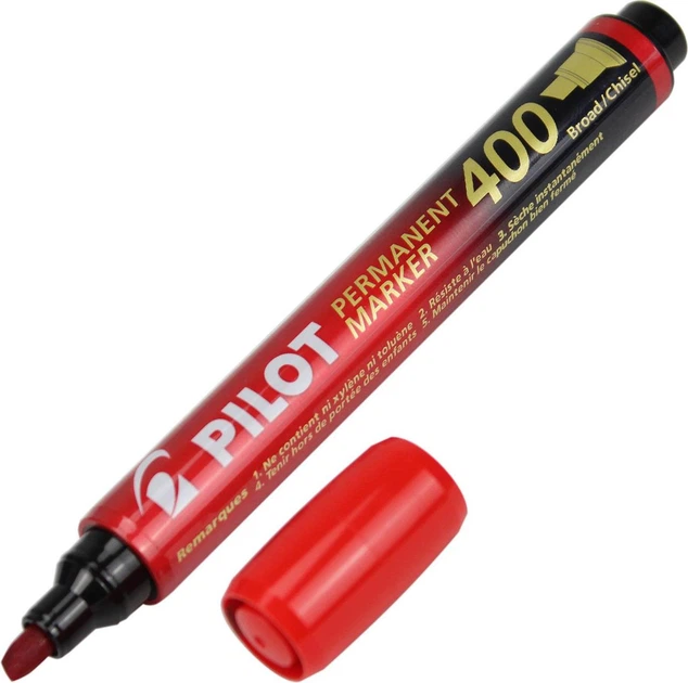 Маркер "Pilot" №SCA-400-R Permanent червоний(12) - изображение 2
