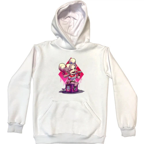 Худі Преміум Унісекс Harley quinn 2XL Білий Без утеплювача - Фото 1 Худі Преміум Унісекс Harley quinn 2XL Білий Без утеплювача - изображение 1