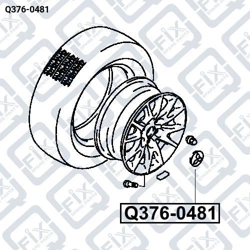Колпачок колесного диска Q-FIX Q376-0481, OEM MR992805, L200 KA4T 2005- - Фото 5 Колпачок колесного диска Q-FIX Q376-0481, OEM MR992805, L200 KA4T 2005- - изображение 5