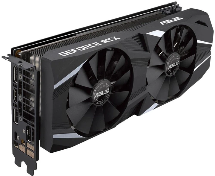 Видеокарта Asus PCI-Ex GeForce RTX 2070 Dual OC 8GB GDDR6 (256bit Видеокарта Asus PCI-Ex GeForce RTX 2070 Dual OC 8GB GDDR6 (256bit
