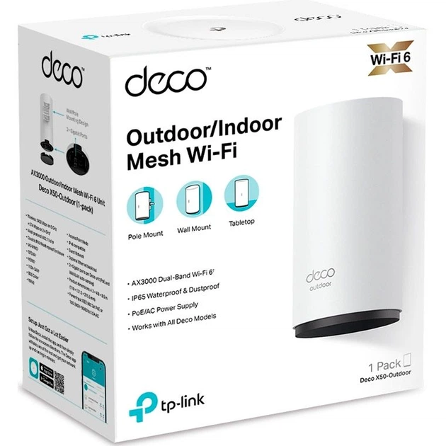 Wi-Fi Mesh система TP-Link Deco X50 Outdoor (1-pack) [91144] - изображение 11