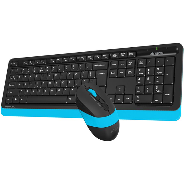 Комплект (клавиатура + мышь) A4Tech Fstyler FG1010 Black/Blue [114623] - изображение 2