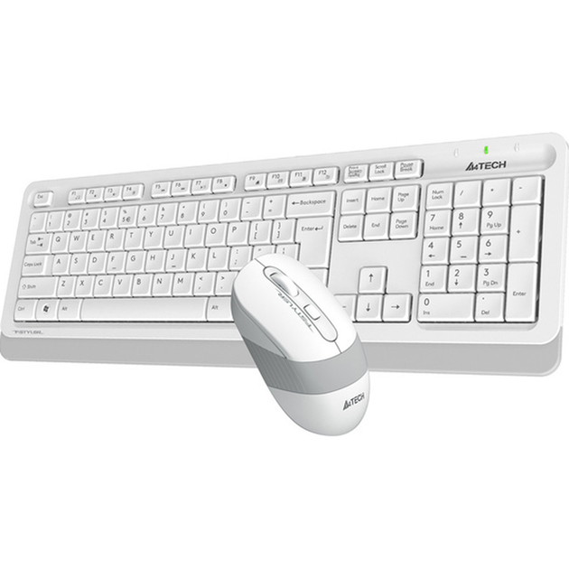 Комплект (клавиатура + мышь) A4Tech Fstyler FG1010 White/Gray [114625] - изображение 2