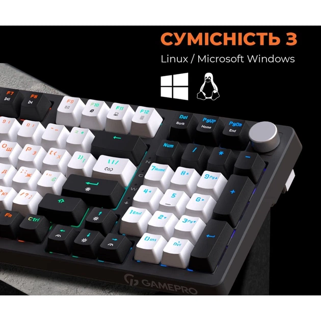Клавиатура GamePro MK170B Red Switch Black [121468] - изображение 7