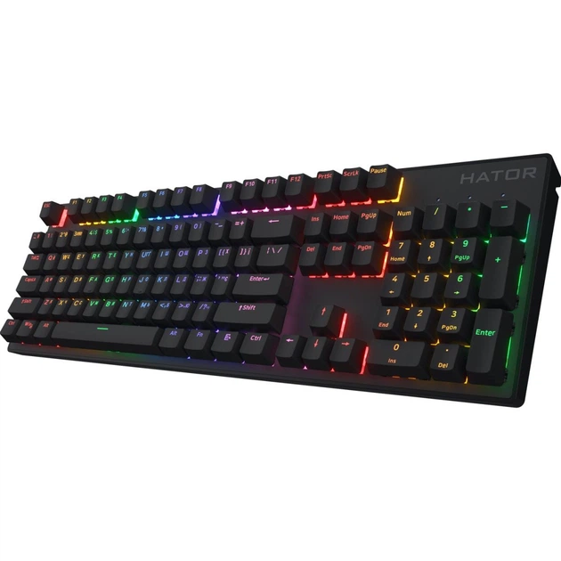 Клавіатура Hator Icefall Mecha Rainbow USB Black (HTK104UA) [136479] - зображення 2