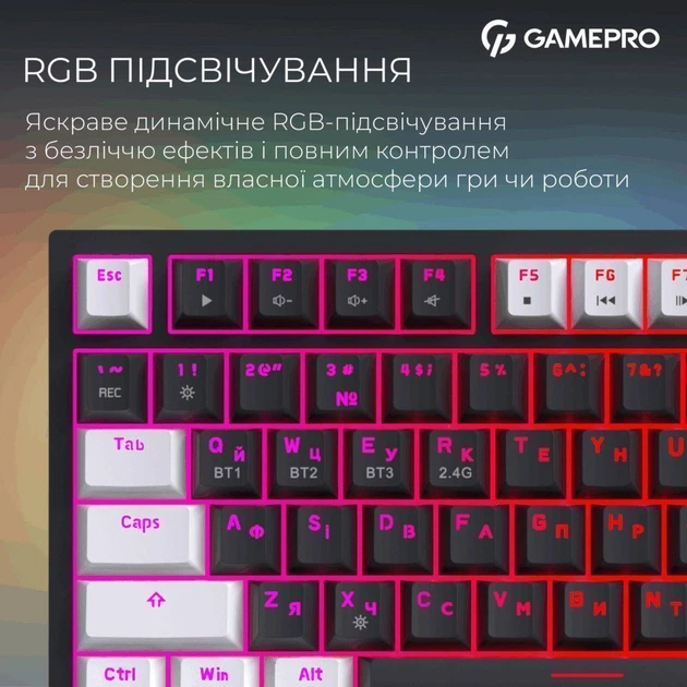 Клавіатура GamePro Asgard Valhalla Pro MK160B-D-Pro Black [152672] - зображення 12