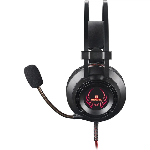 Игровые наушники REAL-EL GDX-7450 Black/Red (EL124100039) [112552] - изображение 7
