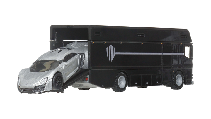 Машинка Premium 2шт Hot Wheels Lykan Hypersport Lykan HyperSport та Euro Hauler Team Transport 1:64 JBM39 Grey - Фото 3 Машинка Premium 2шт Hot Wheels Lykan Hypersport Lykan HyperSport та Euro Hauler Team Transport 1:64 JBM39 Grey - изображение 3