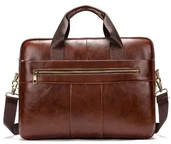 Ділова чоловіча сумка з зернистої шкіри Vintage 14836 Коричнева - Фото 1 Ділова чоловіча сумка з зернистої шкіри Vintage 14836 Коричнева - зображення 1