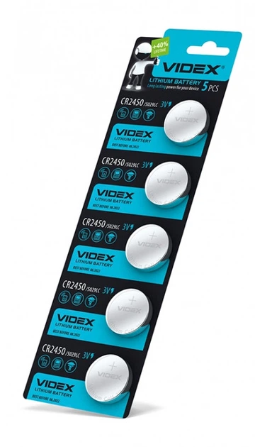 Батарейка литиевая Videx CR2450 - изображение 2