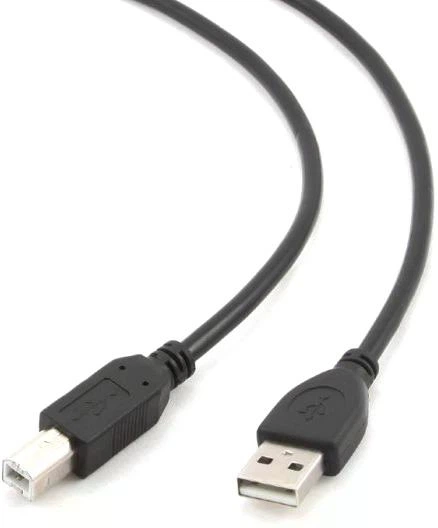 Кабель до принтера Cablexpert USB 2.0 Type-A - Type-B 1 м Black (CCP-USB2-AMBM-1M) - Фото 2 Кабель до принтера Cablexpert USB 2.0 Type-A - Type-B 1 м Black (CCP-USB2-AMBM-1M) - зображення 2