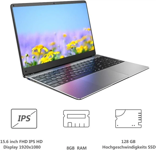 Ноутбук 15.6" YYL Y19 Intel Celeron J4115 RAM 8GB SSD 128GB Windows 10 Pro b6 - изображение 2