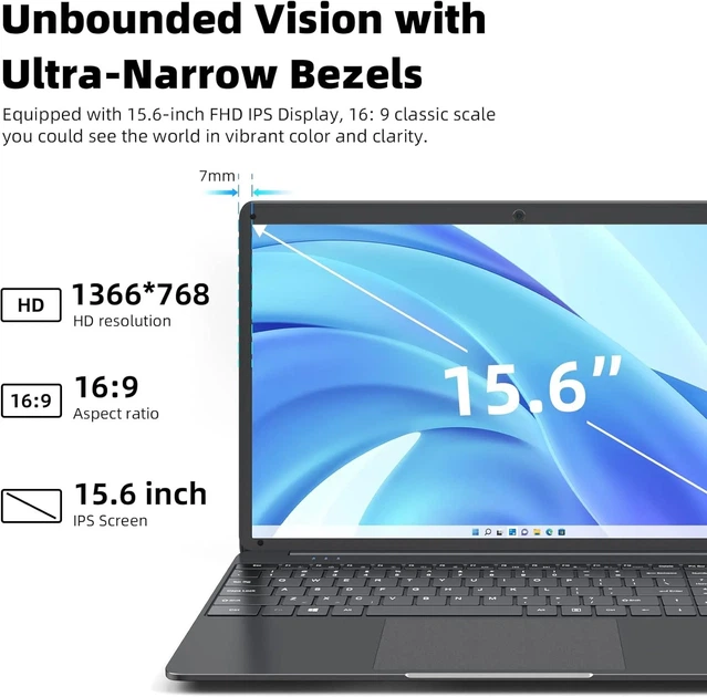 Ноутбук 15.6" SGIN M15 Pro-N Intel Celeron N4000 RAM 8GB SSD 256GB Windows 11 - зображення 4