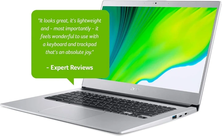 Сенсорный ноутбук 14" Acer Chromebook 514 (CB514-1HT-P6FG) Intel N4200 RAM 4GB eMMC 128GB 12 часов батарея Chrome OS Алюминиевый корпус - изображение 3