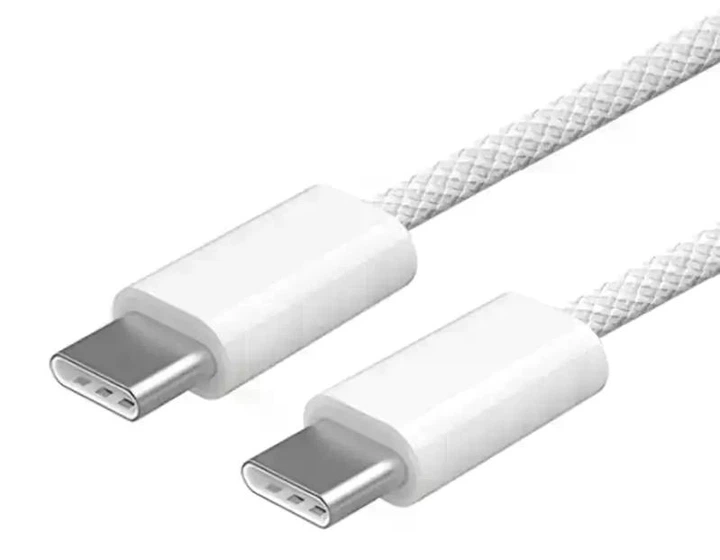 Кабель быстрой зарядки для iPhone 15 16 Type-C to Type-C 1.0 м White - изображение 2