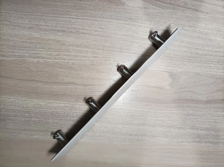 Якісна вішалка на 4 гачки з нержавіючої сталі HHL 4514-4H (25cm) Срібляста - зображення 5