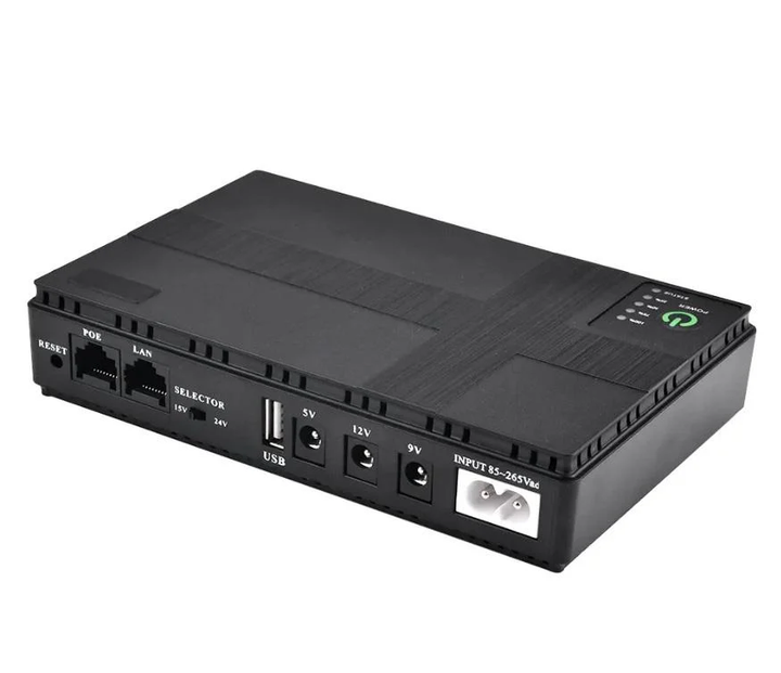 Бесперебойник для роутера ИБП UPS 5V, 9V, 12V 10400mAh Павербанк для роутера Wi-Fi интернета - изображение 2